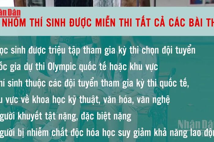 [Video] Quy định mới về miễn thi, đặc cách tốt nghiệp THPT từ năm 2026 - Báo Nhân Dân