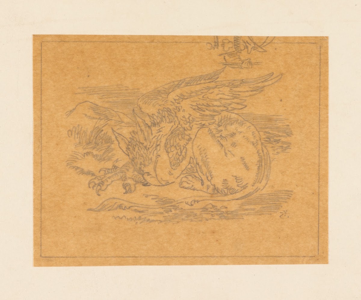 Tracing of the Gryphon asleep 1866