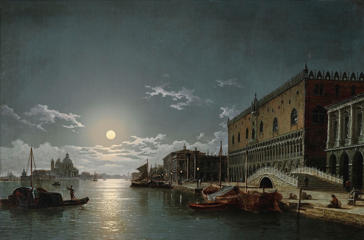 A View of the Bacino di San Marco with the Doges Palace and the Church of Santa