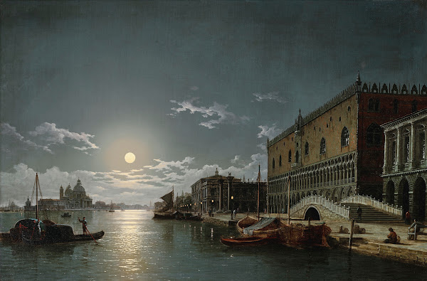 A View of the Bacino di San Marco with the Doges Palace and the Church of Santa