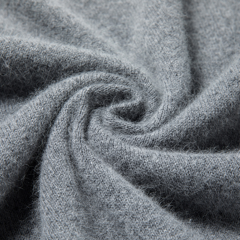 Herren-Wollpullover, Rundhalsausschnitt, einfarbig