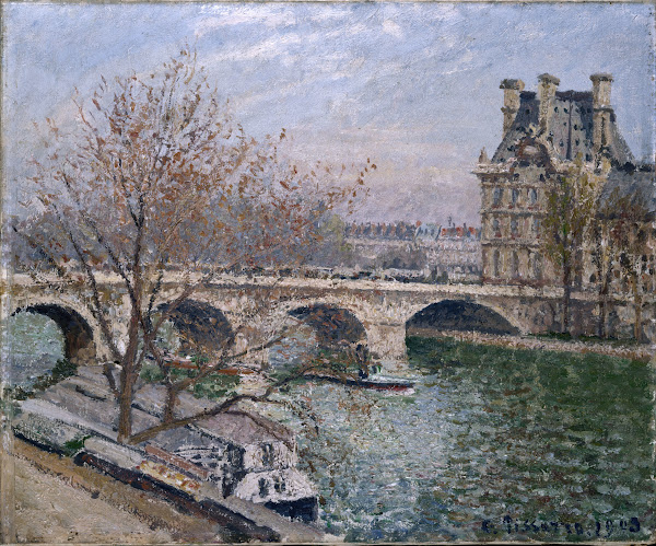 Le Pont Royal et le Pavillon de Flore 1903