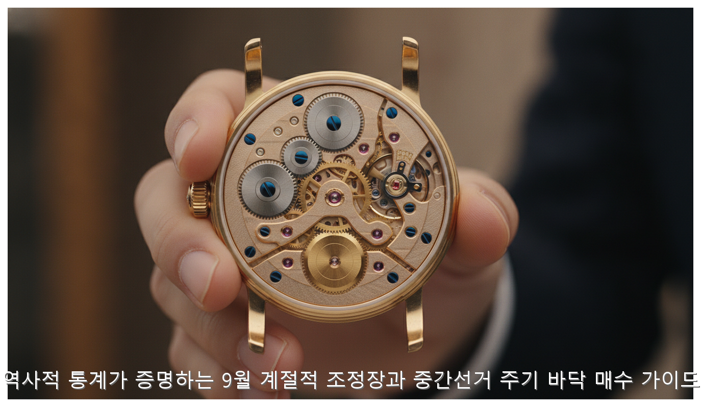 역사적 통계가 증명하는 9월 계절적 조정장과 중간선거 주기 바닥 매수 가이드 핵심 안내 및 분석 인포그래픽 (3)