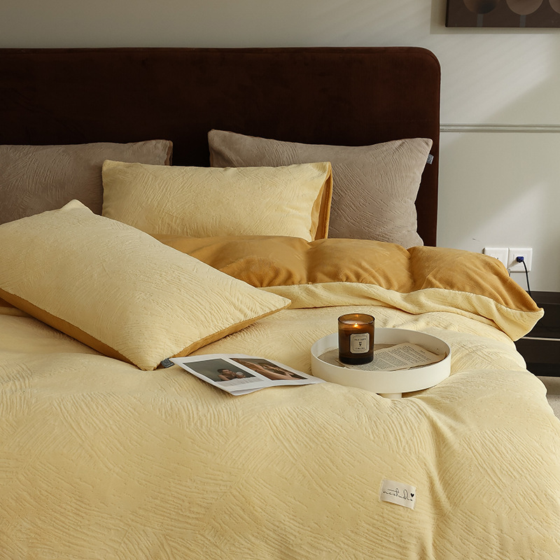 Milk Fiber Bedding Set, 4-piece, double-sided