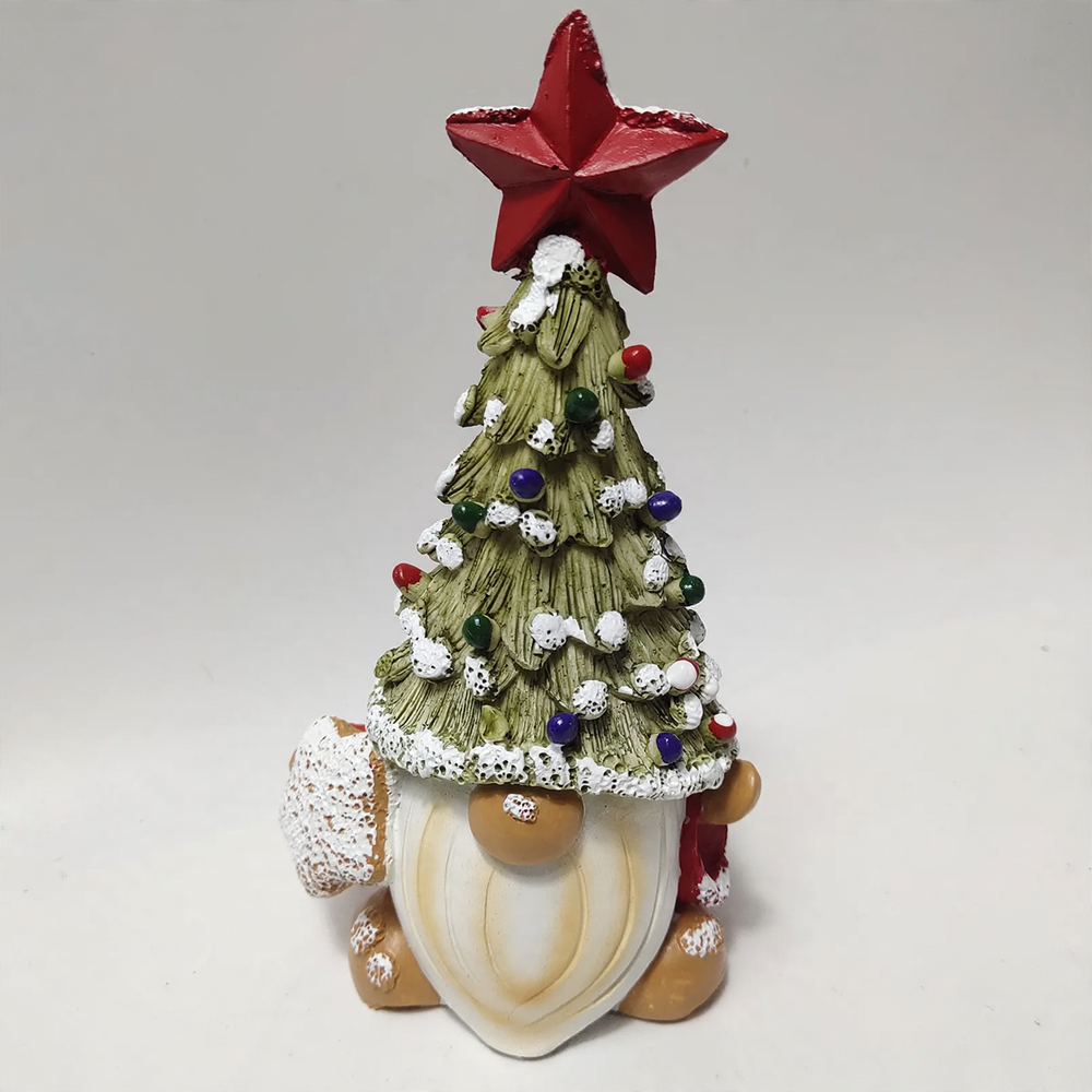 Christmas Gnome Sculpture made of Resin