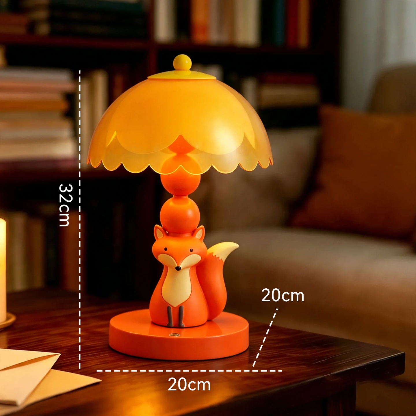 Niedliche Fuchs-Tischlampe für Kinderzimmer