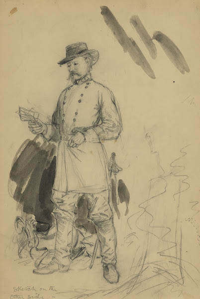 Officer reading a letter 1860 1865
