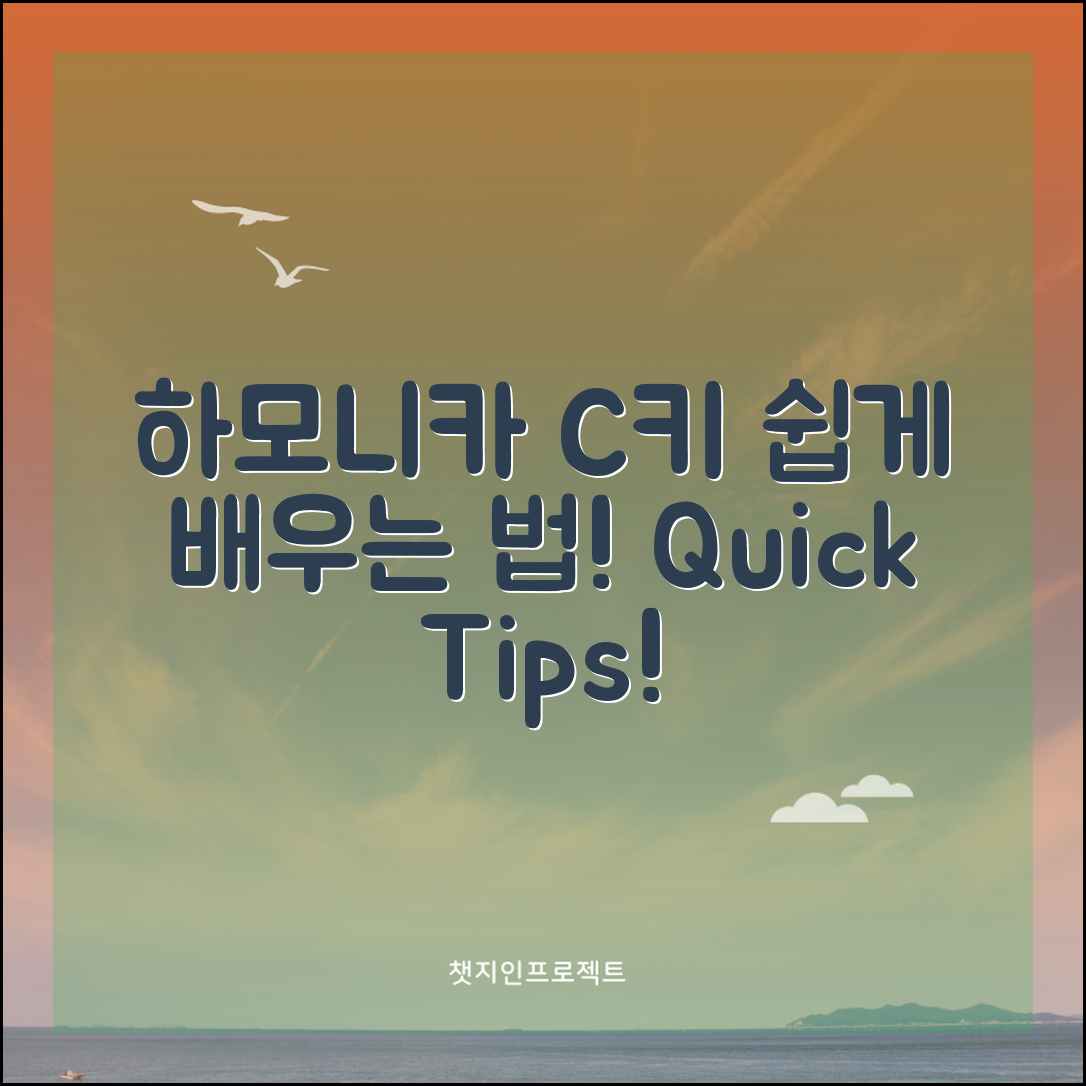 하모니카C키, 쉽게 배울 수 있을까요?