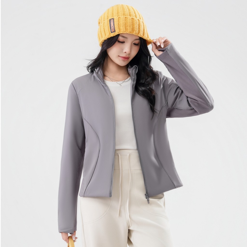 Light Unisex Quilted Jacket with Wool Filling