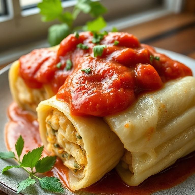 Classic Stuffed Cabbage Rolls with Hearty Tomato Sauce – Easy Comfort Food finished