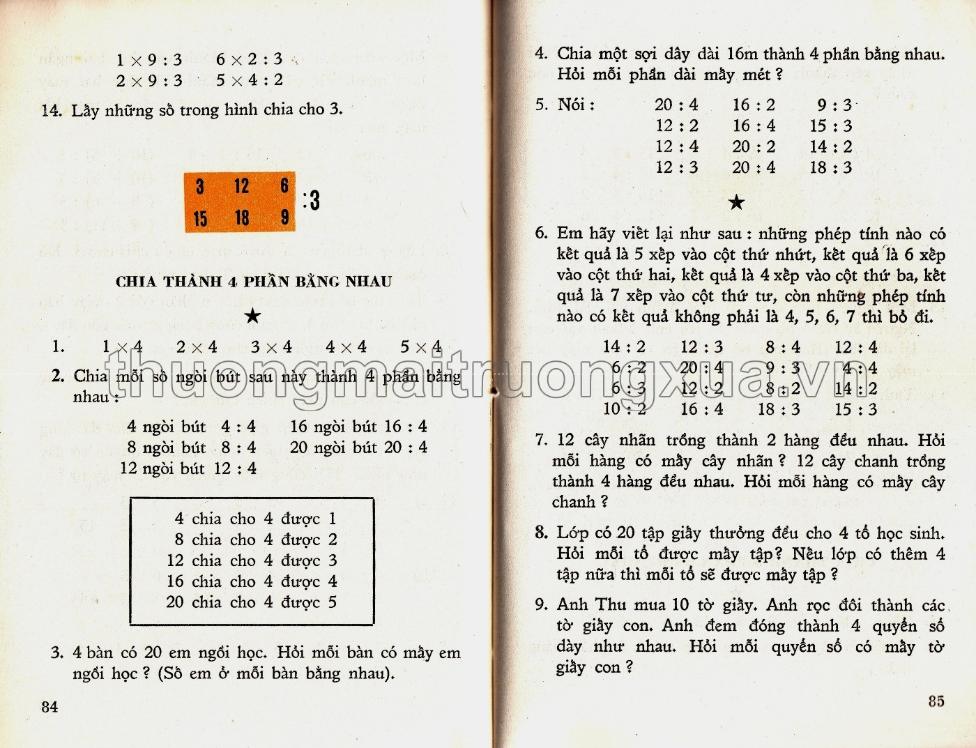 Toán lớp 2 phổ thông (1973) - Trang 139