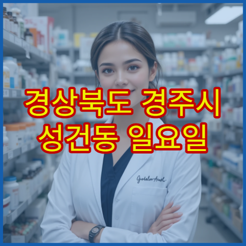 경상북도 경주시 성건동 일요일 영업 약국 주말에도 운영 중인 약국 정보