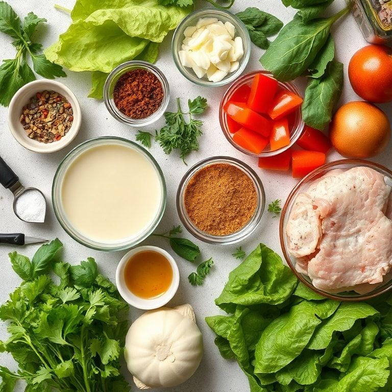 Ingredients for Homemade Caesar Salad Dressing Creamy & Classic: Quick & Easy