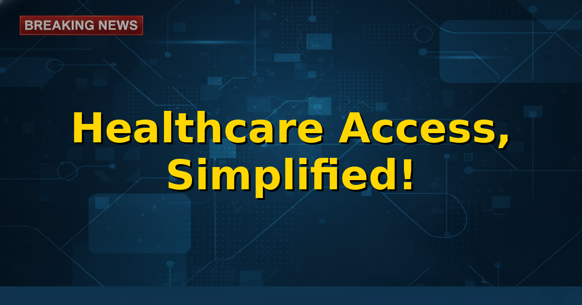 A graphic depicting an Ayushman Card being accessed via both a physical ration shop and a mobile phone, symbolizing expanded access.