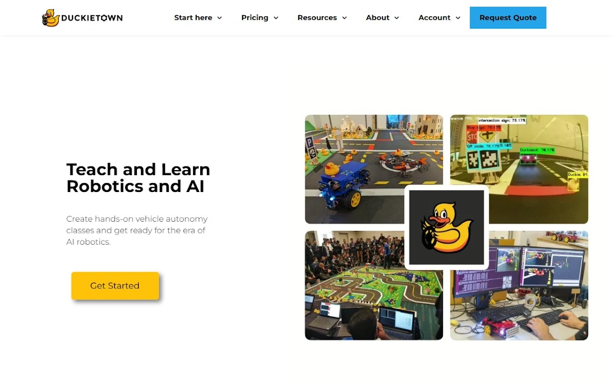 Captura de duckietown.org