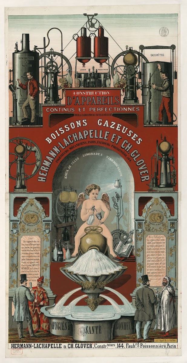 Construction dappareils continus et perfectionnés boissons gazeuses Hygiène sant