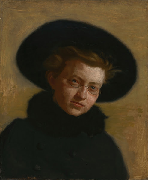Portrait of Lillian Hammit Girl in a Big Hat 1888