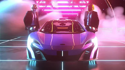 Synthwave Mclaren 4K Wallpaper Background