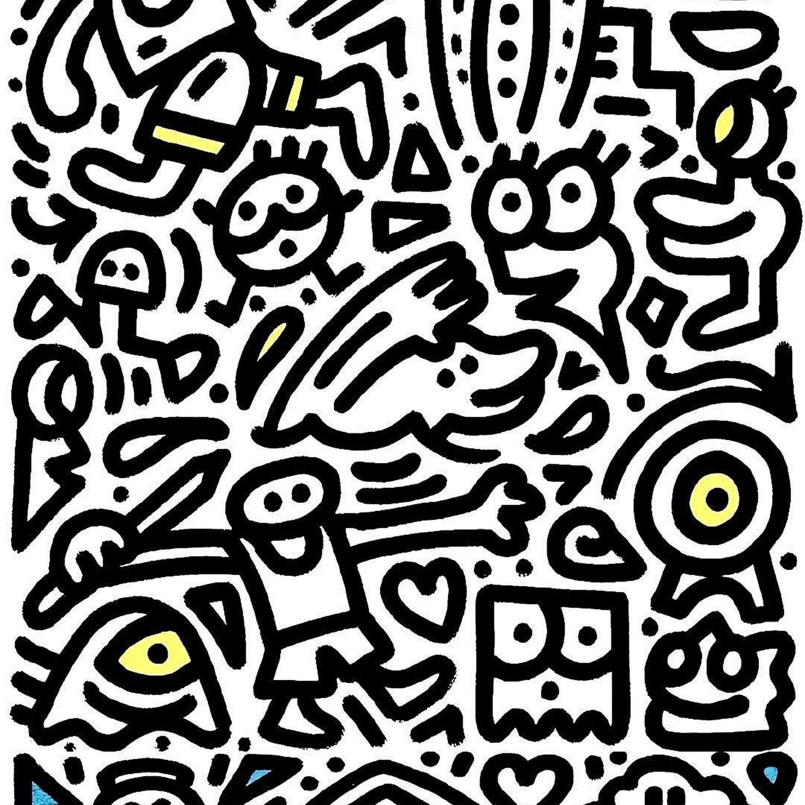 Download Playful Black And White Doodles Full HD iPhone