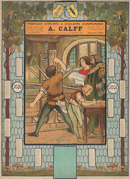 Ink  printing colors factory A Calff after 1906