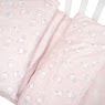 Постельный комплект для детской кроватки 5 эл Twins Via (поплин) Baby pink