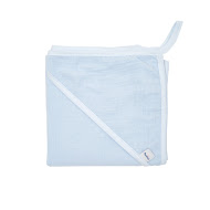 Дитячий рушник 100x100 Twins мусліновий блакитний