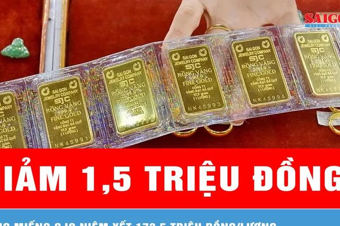 Chiều 25-3: Giá vàng giảm 1,5 triệu đồng/lượng - Báo Sài Gòn Giải Phóng