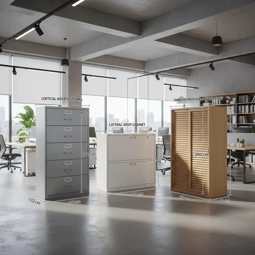 Standar Ukuran Lemari Arsip yang Digunakan di Kantor