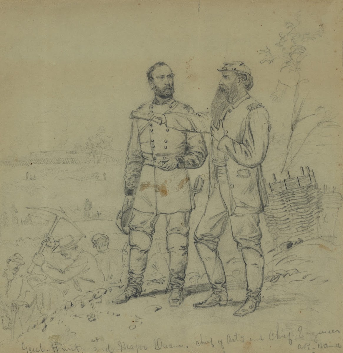 Genl Huntand Major Duane chief of Arty and Chief Engineer 1864