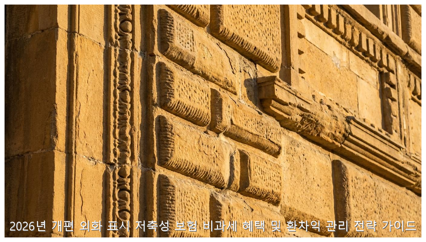 2026년 개편 외화 표시 저축성 보험 비과세 혜택 및 환차익 관리 전략 가이드 핵심 안내 및 분석 인포그래픽 (3)