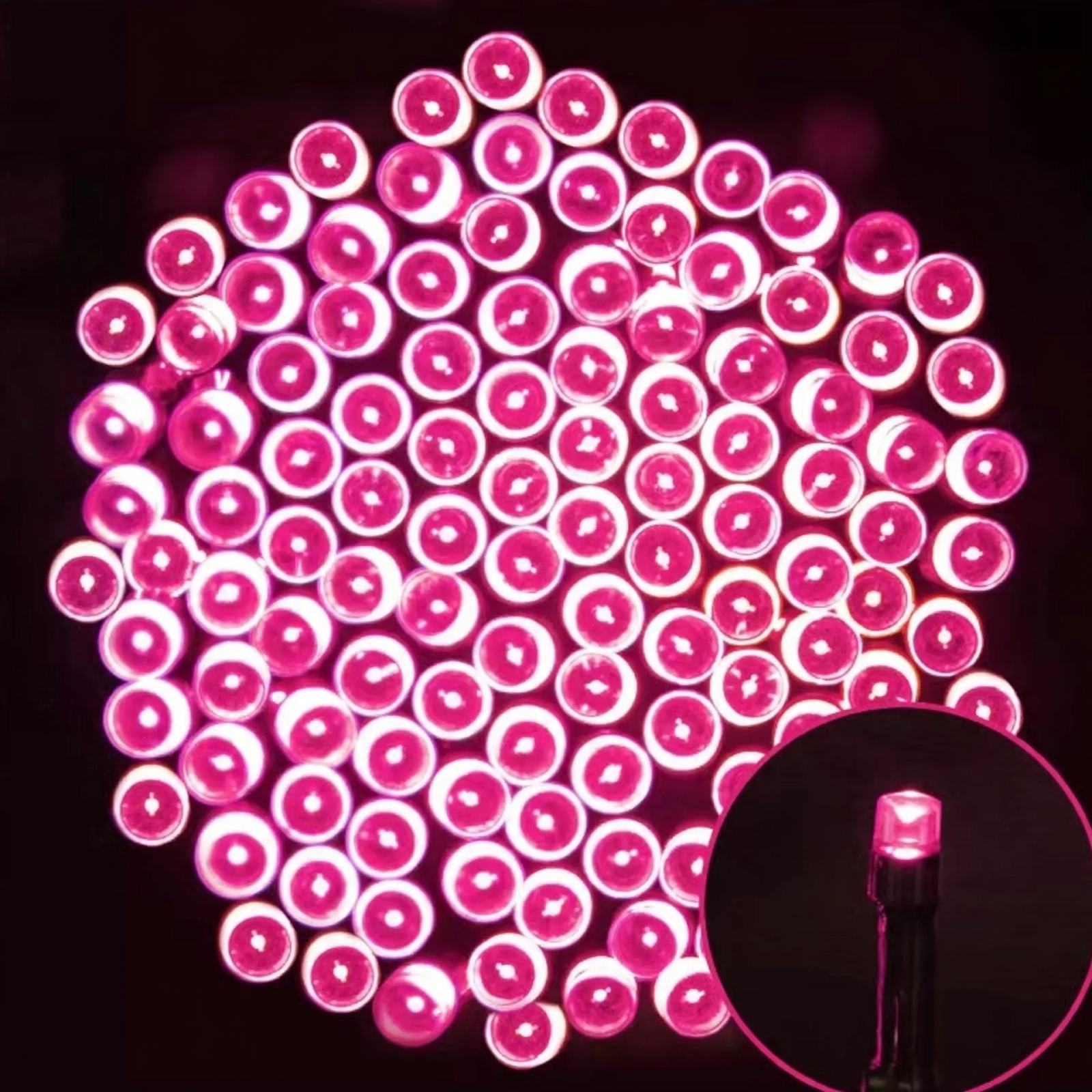 Waterproof LED string lights with battery box