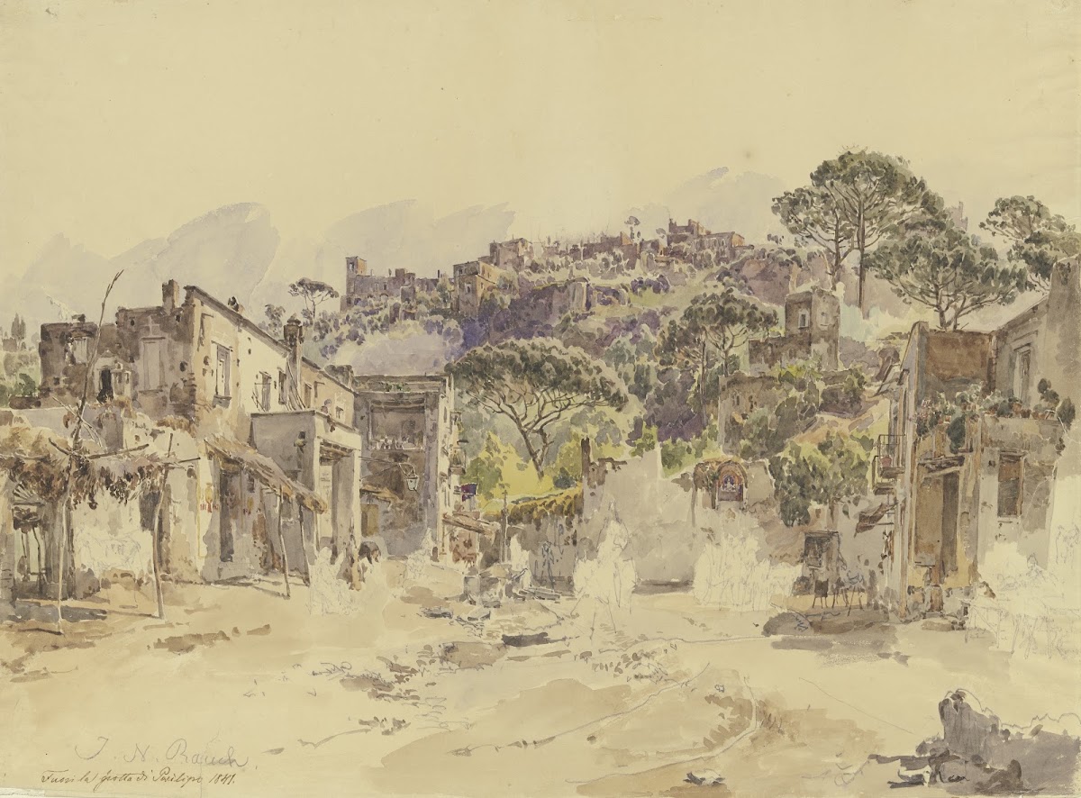 Fuori la grotta di Posilipo 1841