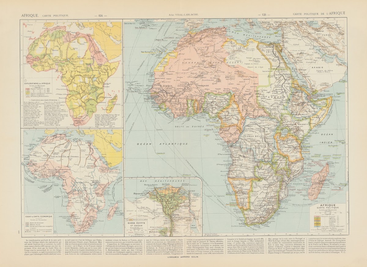 Carte Politique De LAfrique 1913
