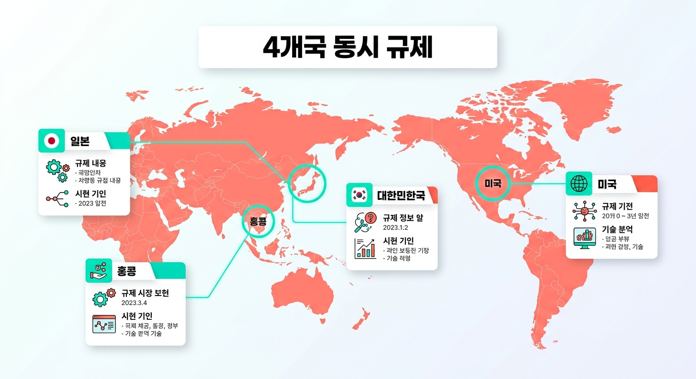 4개국 동시 규제