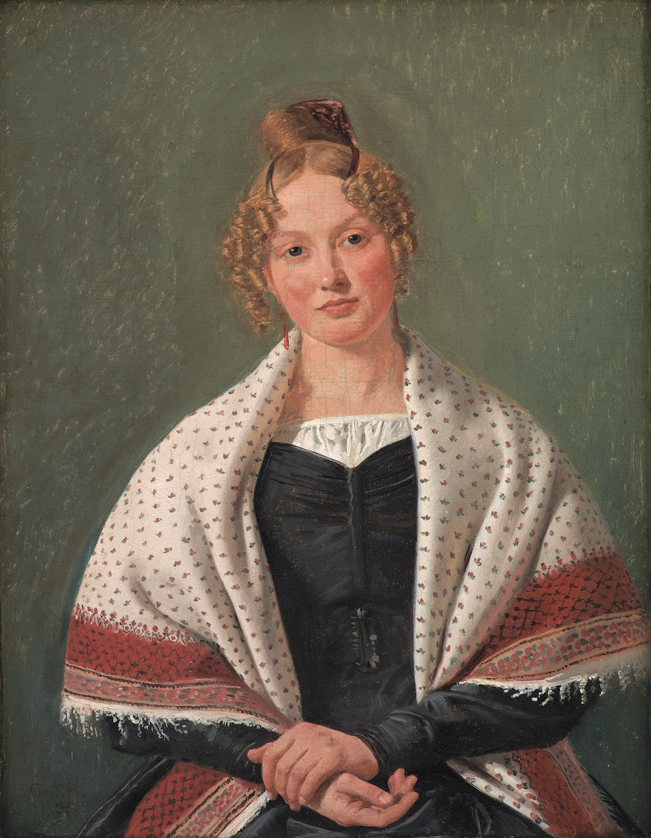 Portrait of Hanne Wanscher née Wegener 1835