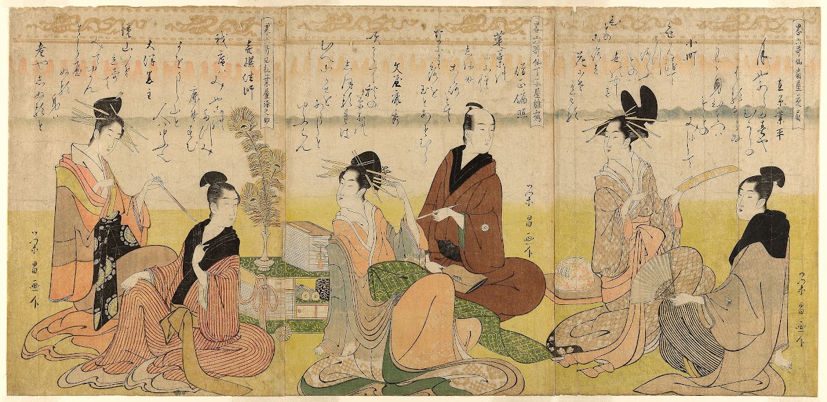 The Six Immortals of Poetry Abbreviated c 1795