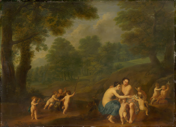 Venus and Adonis Love Scene 1731