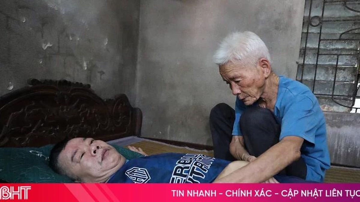 Vòng tay nhân ái: Xót xa cụ ông 90 tuổi chăm vợ già yếu, con bị ung thư - Báo Hà Tĩnh