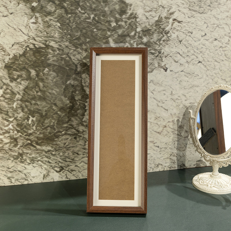 Wooden picture frame, rectangular, 15 × 42 cm