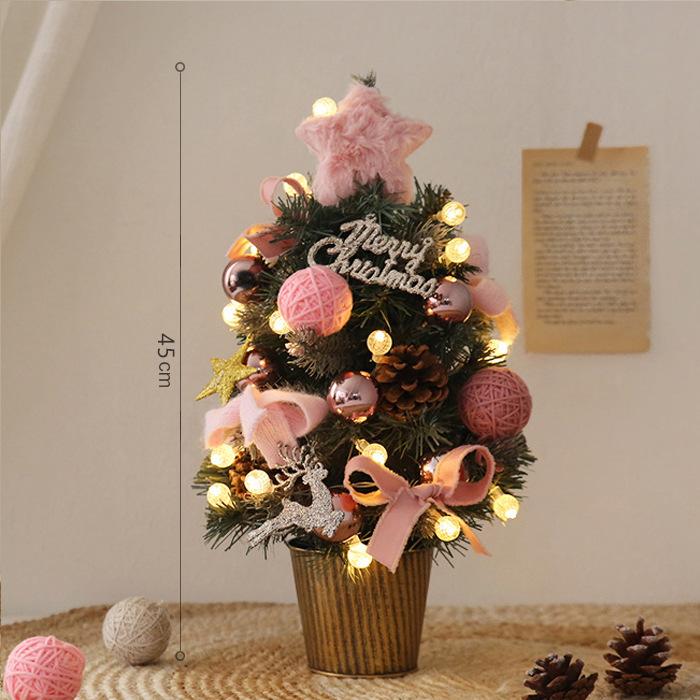 Artificial Christmas tree with LED lighting, 40-90 cm