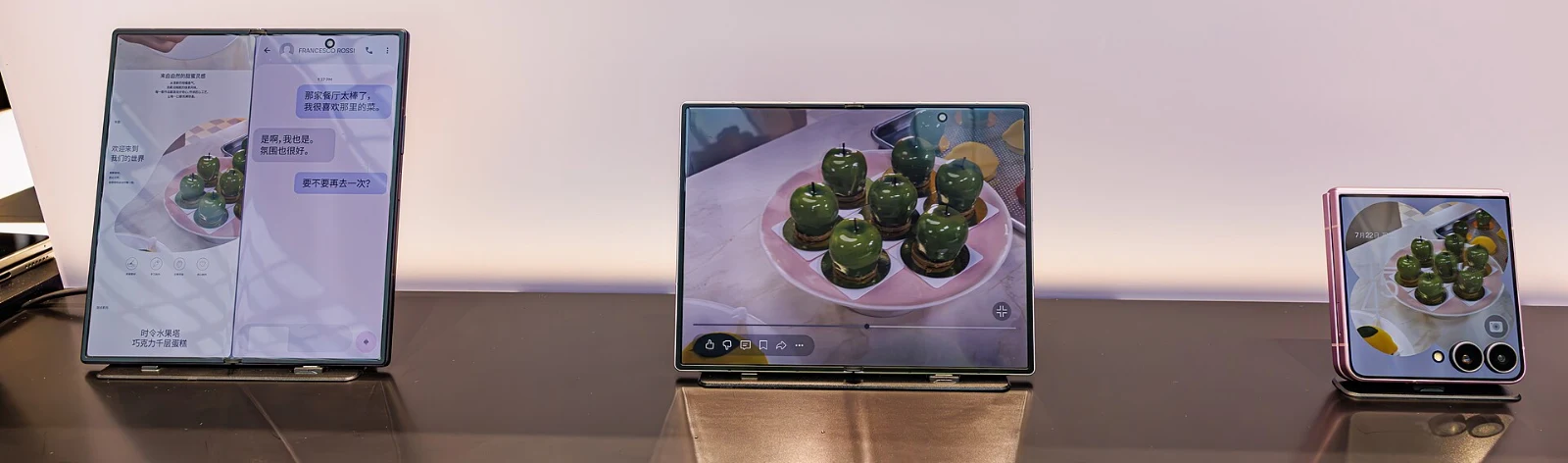 Jajaran produk Samsung Galaxy Z Fold8 dan Z Fold8 Ultra yang resmi diluncurkan secara global.