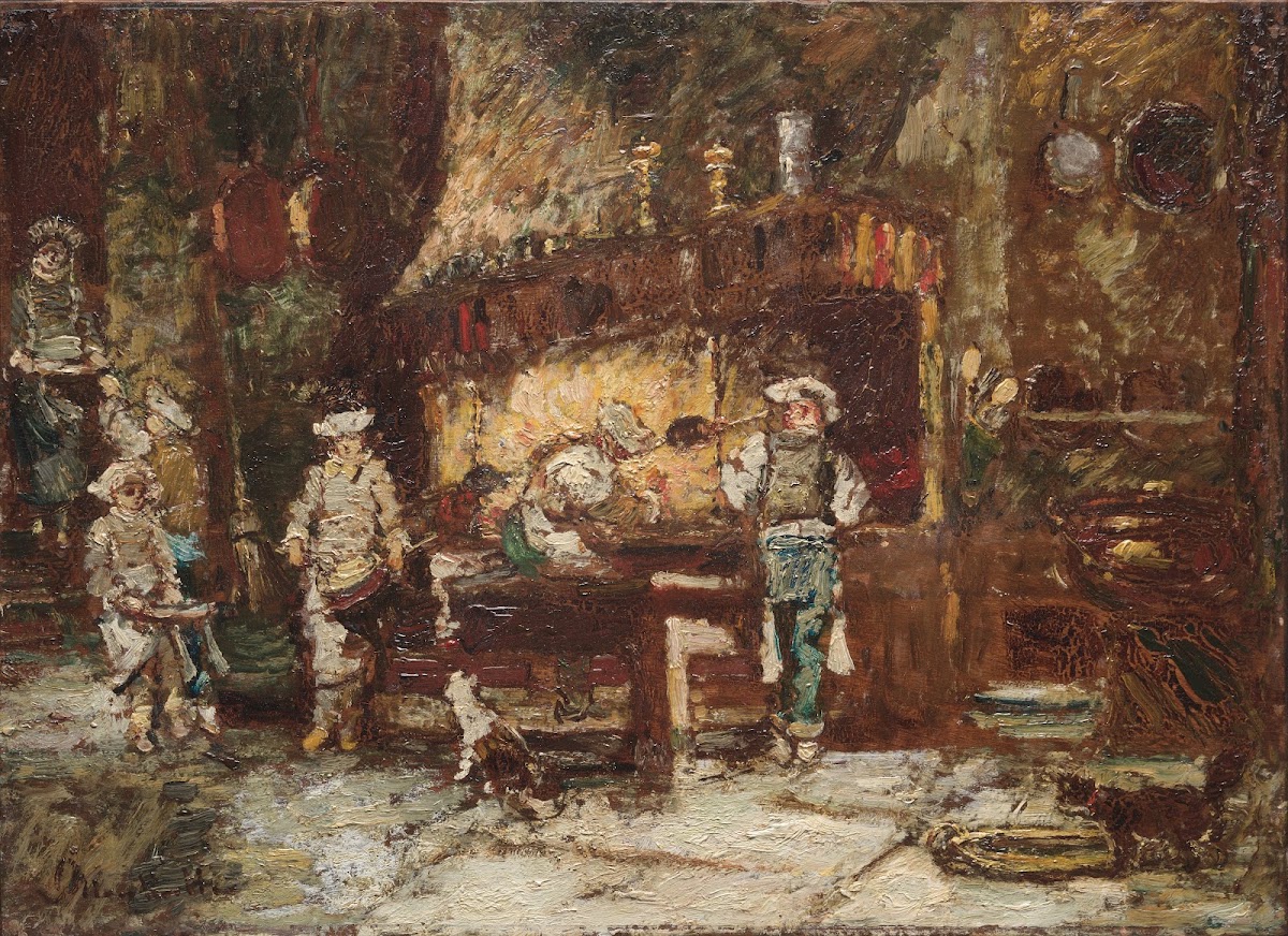 The Kitchen of the Rôtisserie des Deux Paons c 1875 1881