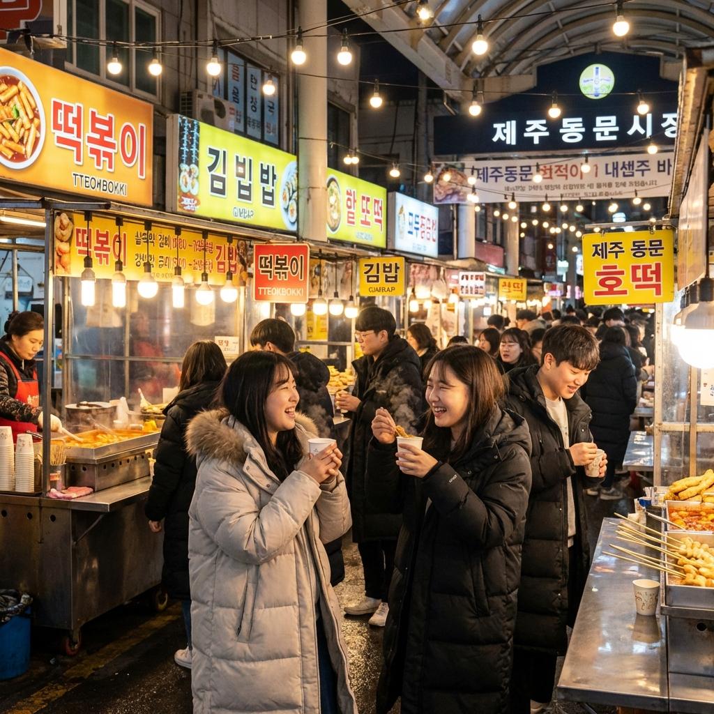 제주 미식의 심장: 동문시장 야시장 완전 정복 가이드