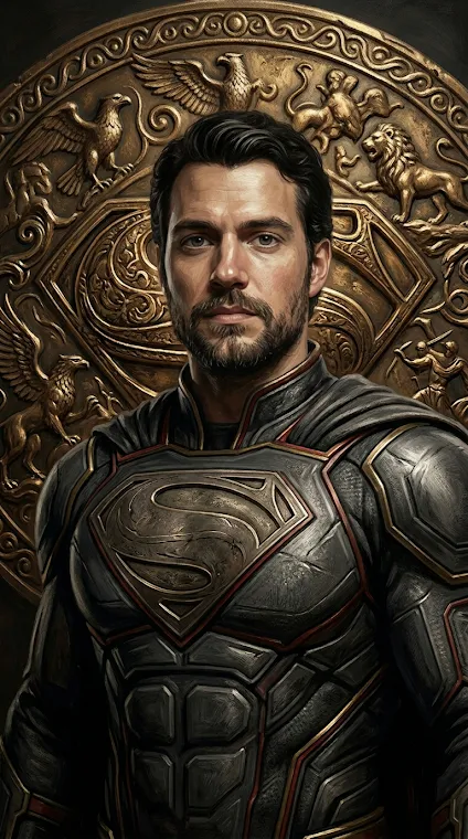 Embossed Mythic Hero Portrait