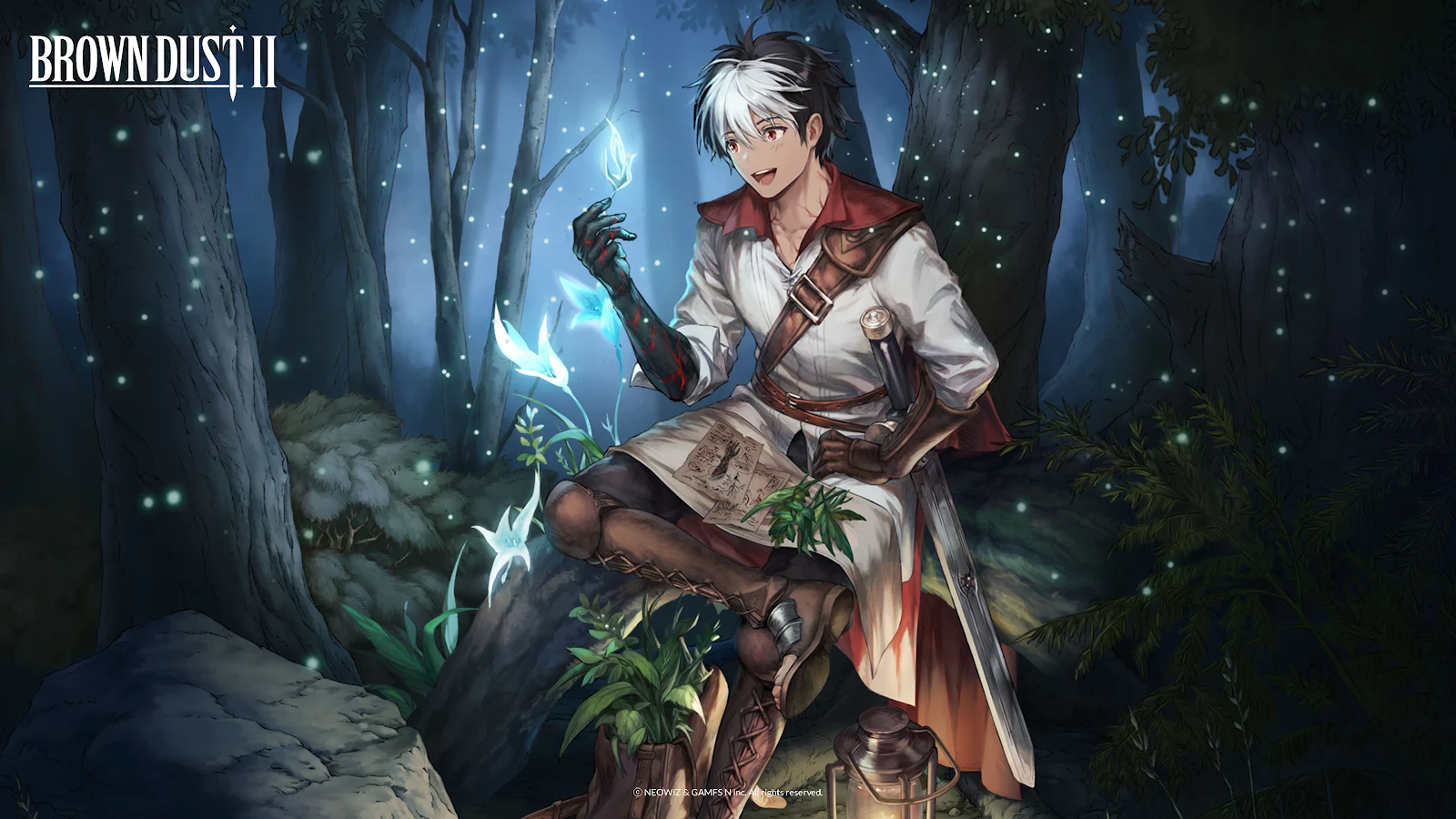 Brown Dust II Forest Lumina Magic - Fantasy Character Art 4K Wallpaper (3840x2160)