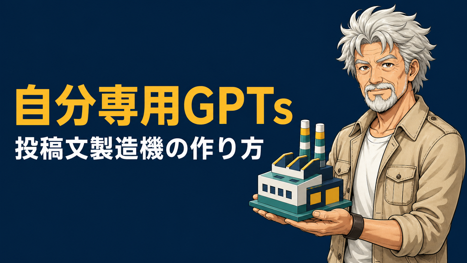 投稿文を量産する自分専用GPTsの作り方のアイキャッチ