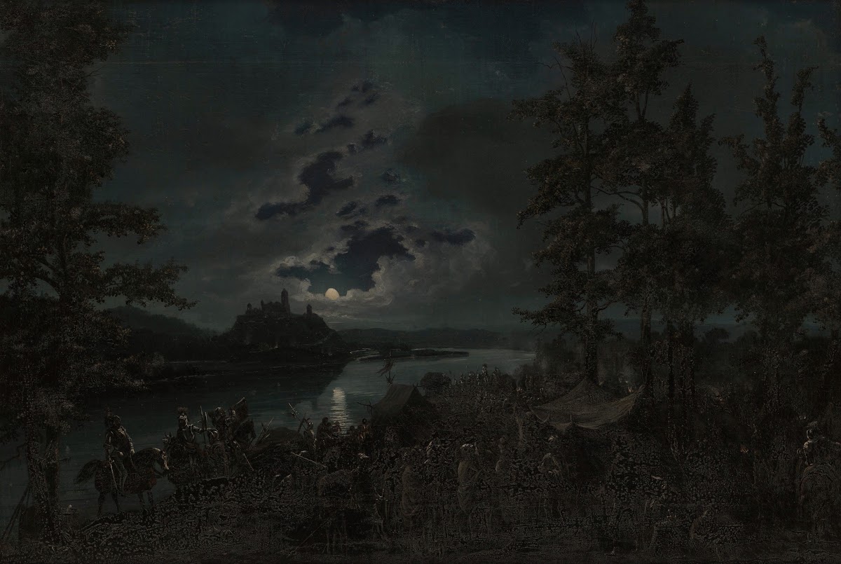 Crusaders attacking the Castle of Punia 1837