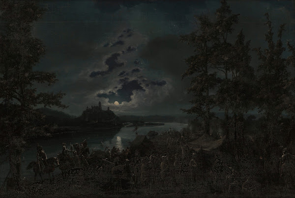 Crusaders attacking the Castle of Punia 1837