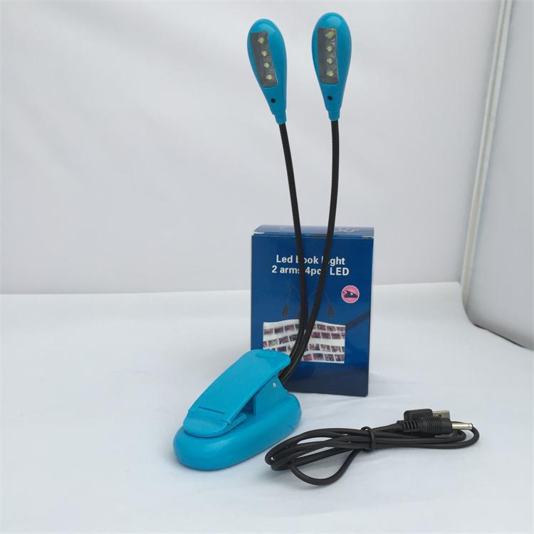 LED-Klavierleuchte mit Doppelarm und Clip
