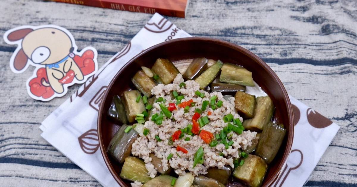 Cà Tím Sốt Thịt Băm Dầu Hào